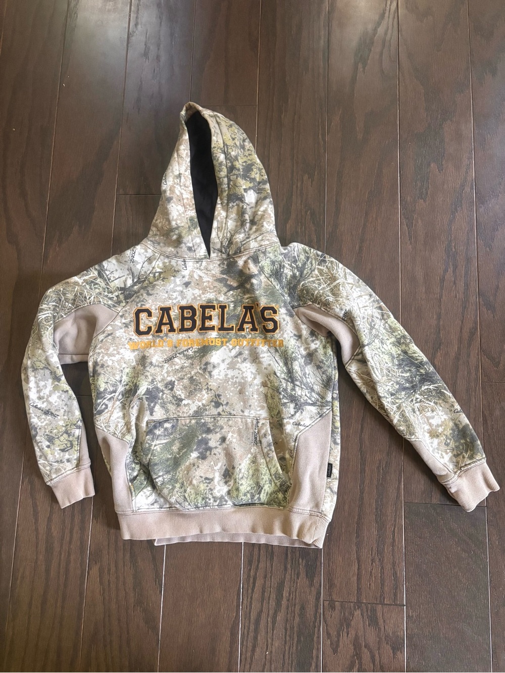 Cabela’s Boys Camo Hoodie Sweatshirt- Sz M